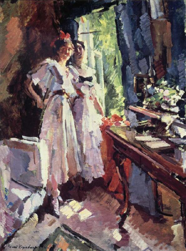 Konstantin Korovin Beside the open window oil painting image